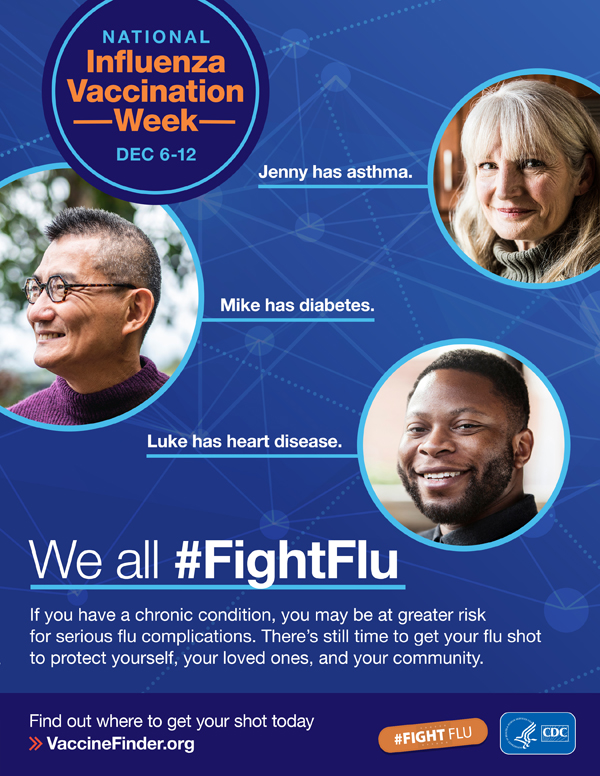 campaign graphic for the National Influenza Vaccination Week
