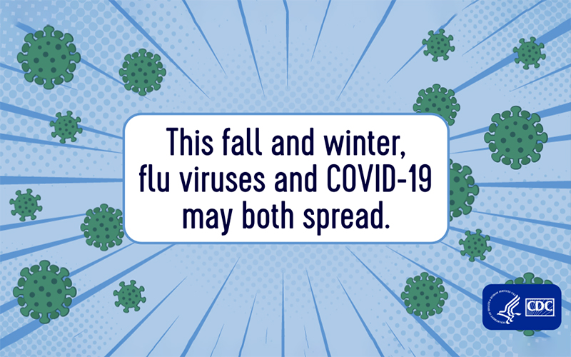 This fall and winter, flu viruses and COVID-19 may both spread