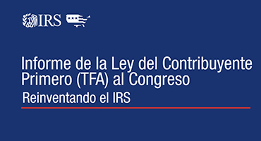 Informe de la Ley del Contribuyente Primero (TFA) al Congreso