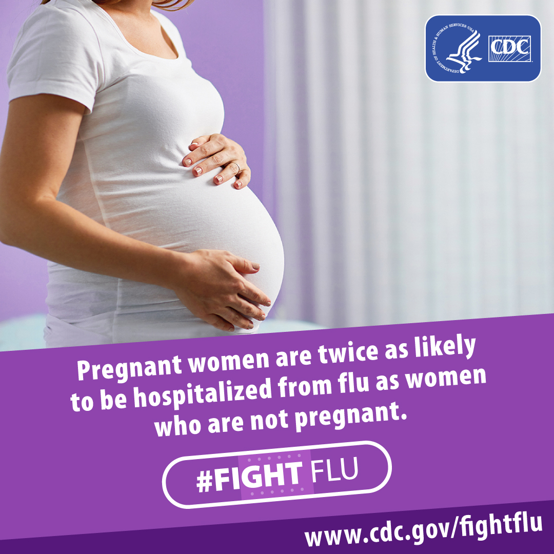 Pregnant women are more likely to be hospitalized from flu complications