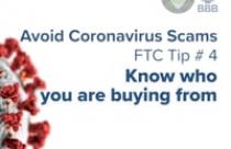 Avoid Coronavirus Scams - Tip 4: Know who you are buying from