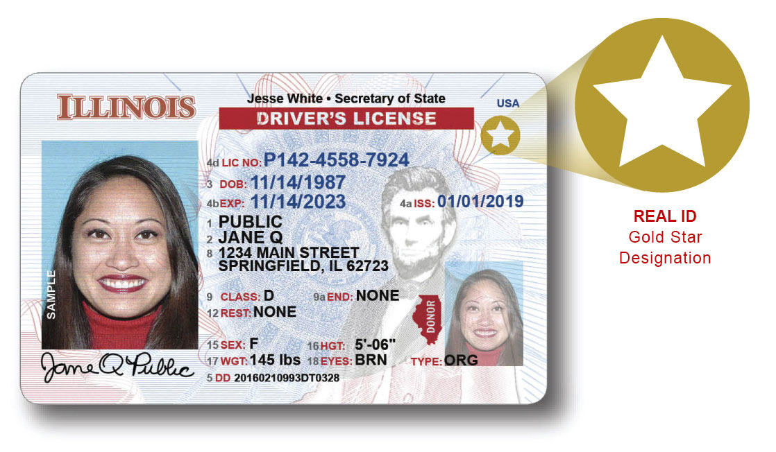 Illinois Driver's License Real ID