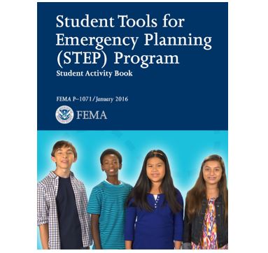 Cover page for Student Tools for Emergency Planning (STEP) Program Student Activity Book