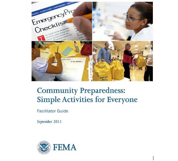 Cover page for IS-909: Community Preparedness: Simple Activities for Everyone Facilitator Guide 