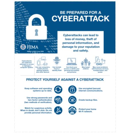 Cover page for Cyberattack Info Sheet