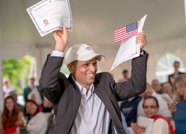 Vermonter at new American citizenship ceremony