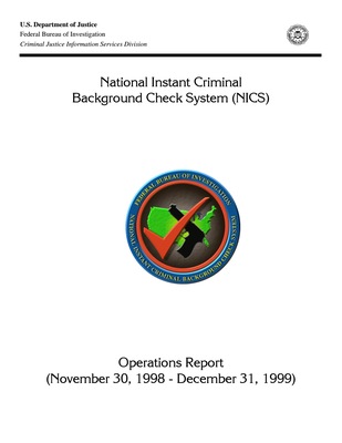 1998-1999 NICS Operations Report