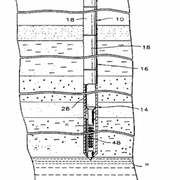 Image shows a cross-section of the well with the SES being deployed