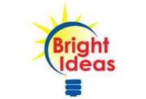 Light bulb with text Bright Idea