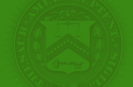 Treasury Seal background