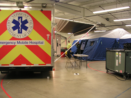 VT mobile hospital setup