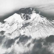 1980 aerial image of Mount St. Helens crater