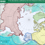 Arctic Boundaries as defined by the Arctic Research & Policy Act-ARPA Circumpolar Map