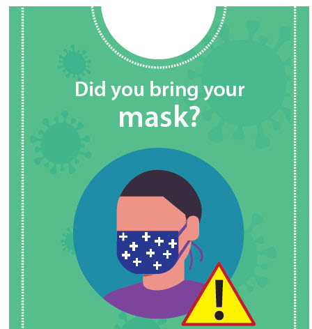 Did you bring your mask? - boy illustration??