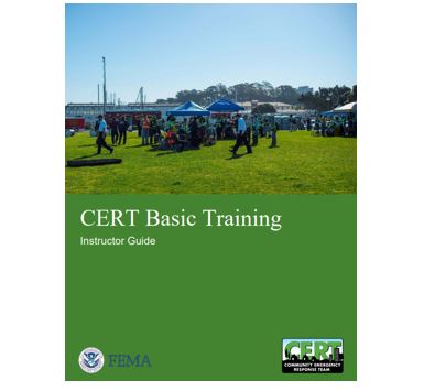 Cover page for CERT Basic Training Instructor Guide (2019)