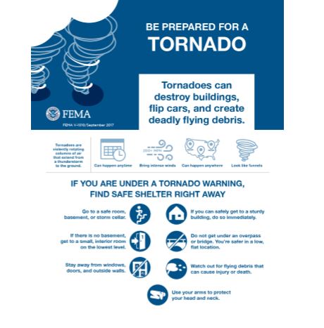 Cover page for Tornado Info Sheet