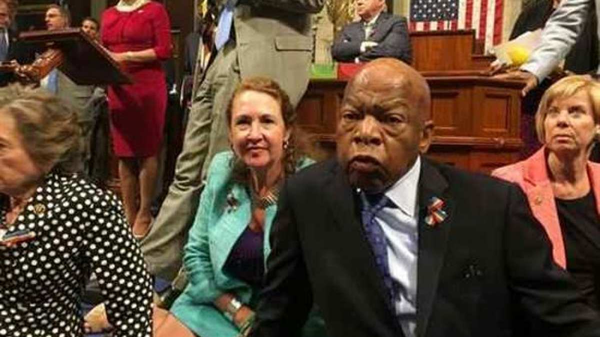  Rep. John Lewis, who in 2016 led the House sit-in over a lack of action on gun safety 