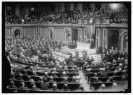 Woodrow Wilson Addresses Congress