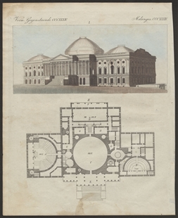 Elevation and Floor Plan of the Capitol