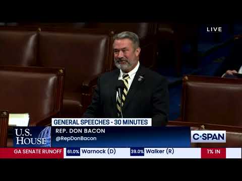 Rep. Don Bacon Speaks on House Floor for National Bible Week