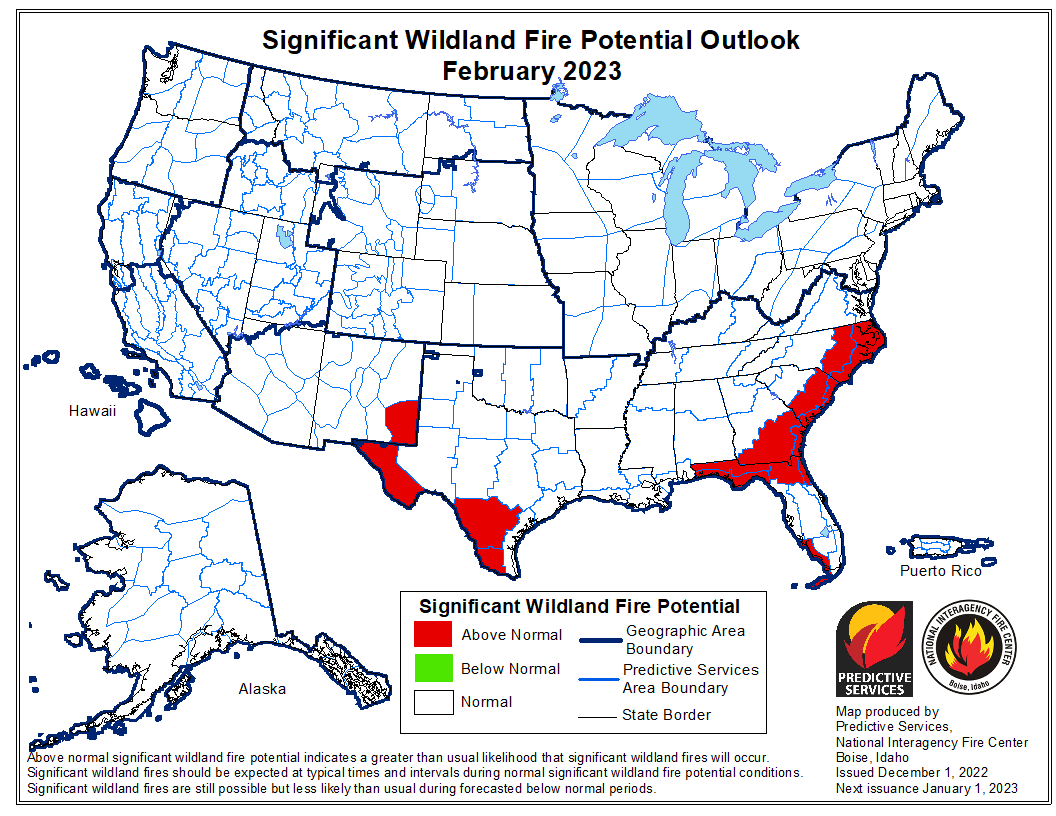 Extended Wildland Fire Potential Outlook