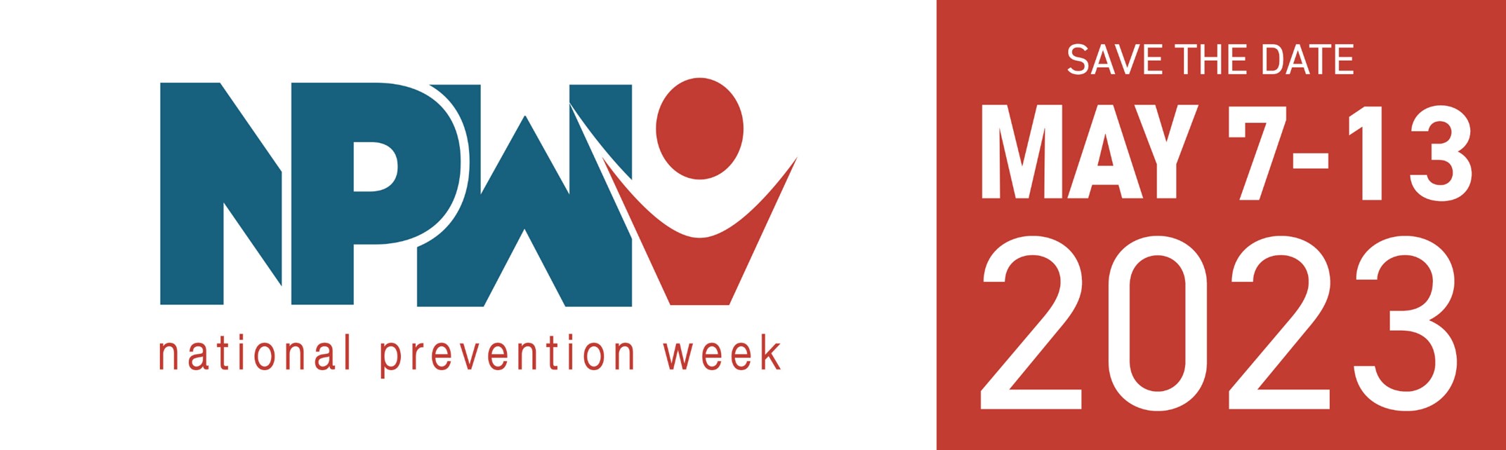 NPW National Prevention Week Save The Date May 7-13 2023