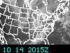 Most recent Geostationary Operational Environmental Satellite (GOES) image of the Eastern United States