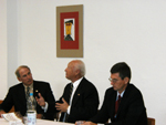 Ambassador Coats, Dr. Saalbach, Consul General Burton