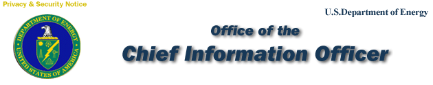  Office of the Chief Information Officer header graphic with the  Department seal