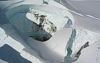 New ice cauldron near the summit of Mount Spurr volcano, Alaska