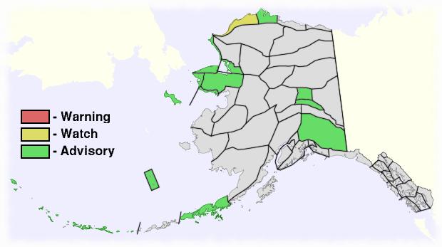 Alaska Hazards Map