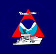 Ship, aircraft and triangle with NOAA logo 