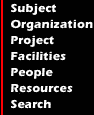 Image map with links for Subject, Organization, Project, Facilities, People, Resources and Search pages