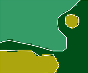 A color diagram of a map in vector format.