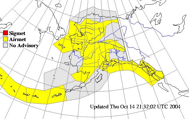 Alaska Aviation forecast zone map