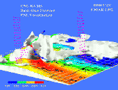 [3-D visualization
model of the Front Range storm - 9 March 92]