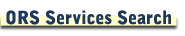 ORS Services Search