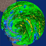 Radar image of Hurricane Frances