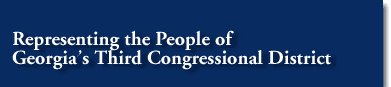 Representing the People of Georgia's Third Congressional District