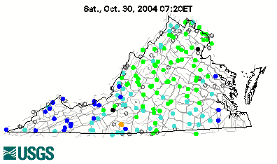 Real-time streamflow for Virginia District