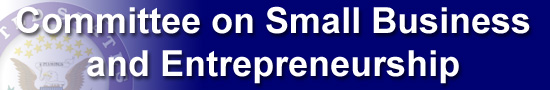 Senate Committee on Small Business and Entrepreneurship banner