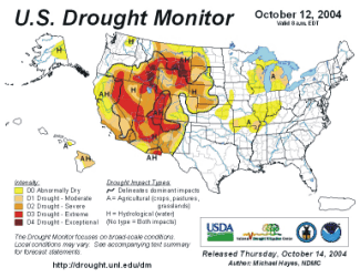 United States Weekly Drought Monitor Outlook