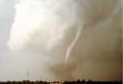 The Union City tornado as it appeared in its early stage of formation