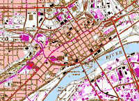 MAPPING (Portion of quadrangle showing downtown St. Paul, MN)