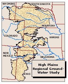 Location of the High Plains study area