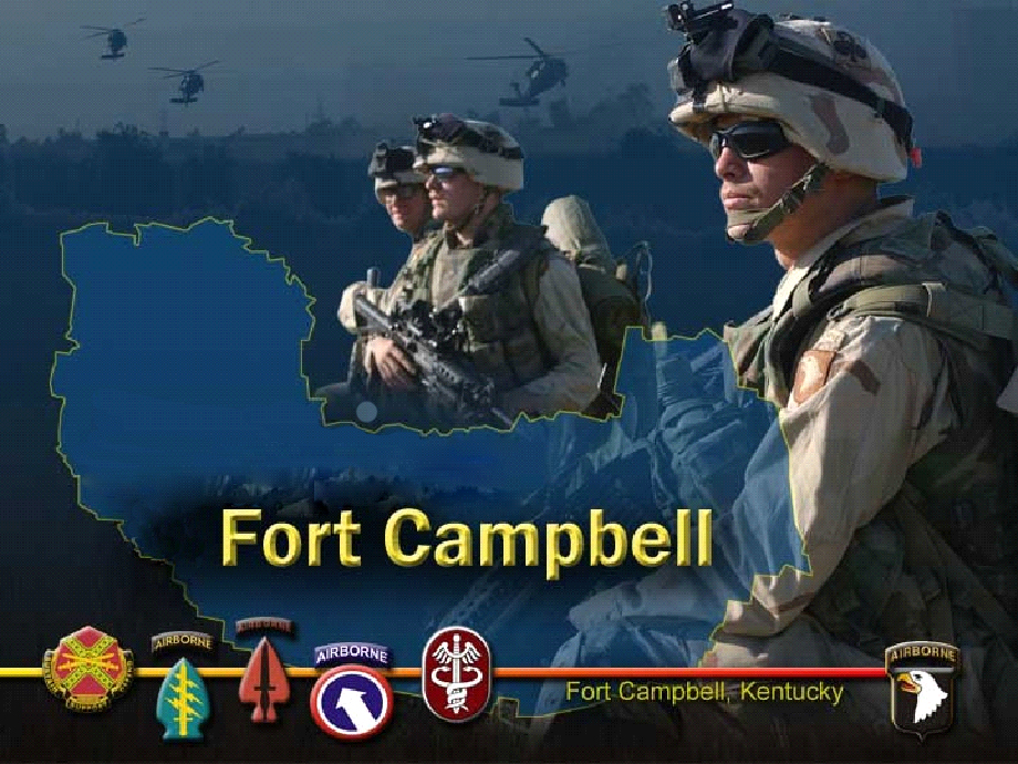 Fort Campbell Model Soldiers and Insigne Composite
