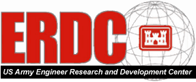 Engineer Research Development Center Banner with Corps castle encircled by the world