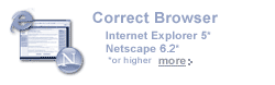 Correct Browser - IE 5 or Netscape 6.2 or higher
