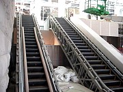 July 15, 2002 -A view of the escalators that feed into and out of the Metro Entrance Facility