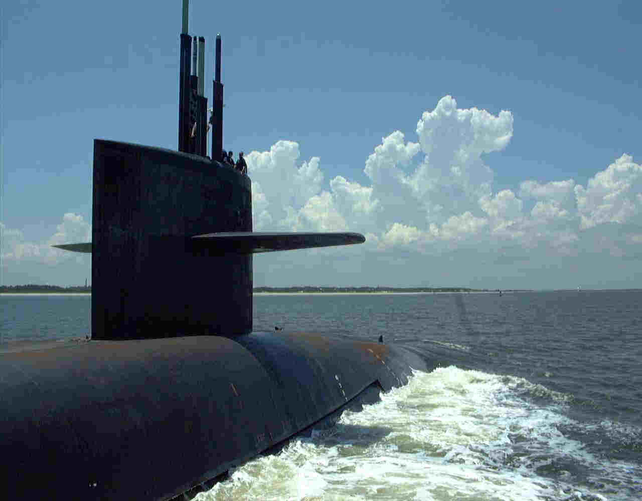 Submarine underway